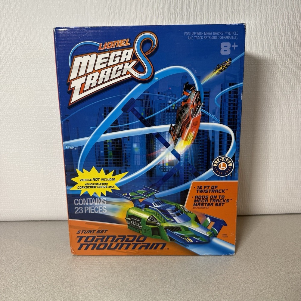 Lionel Mega Track 12 Ft Twistrack Tornado Mountain Adds to Meg Master 23 Ps Set